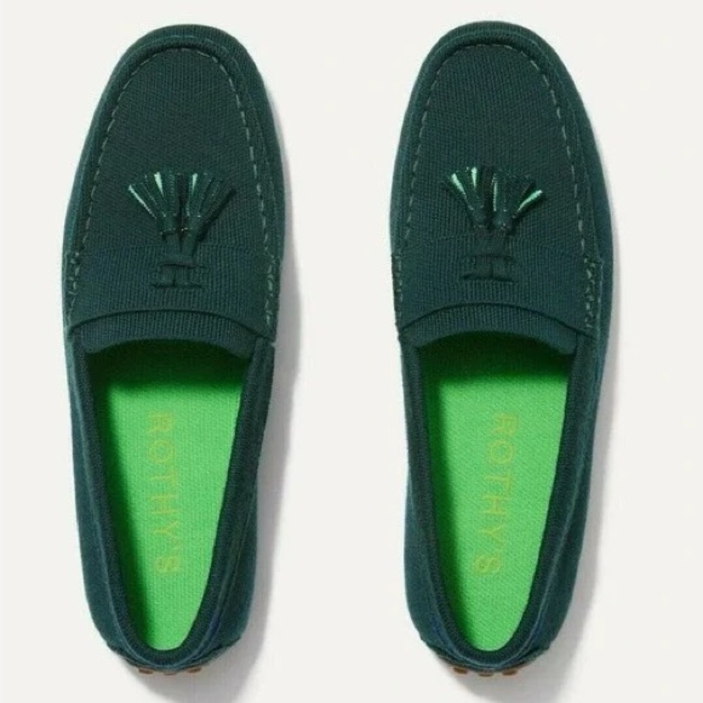 Rothy's - The Merino Tassel Driving Loafer Shoes - Gin - US 12
